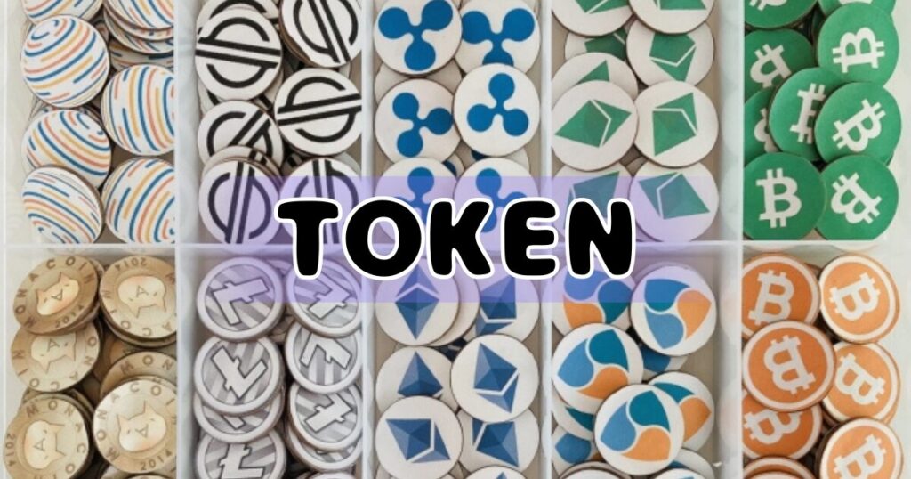 仮想通貨のコインたちとTOKENの文字
